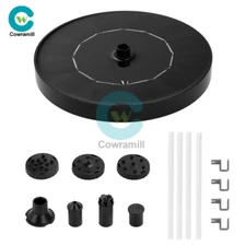 Solar Power Bird Bath Fountain Pump Upgrade 1W Solar Fountain With 4 Nozzles
