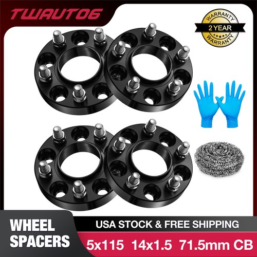 ECCPP 4PCS 5x115 Wheel Spacers Hub Centric 1 5 Lug 14x1.5 71.5mm hub bore Compatible with for