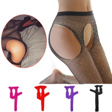 Women Fishnet Thigh-High Stockings Tights Suspender Pantyhose Stockings Hosiery  