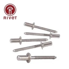 ISO 15974 M4.8/M6 Rivet Countersunk Head Closed Breakstem Fasteners 100/500 Pcs
