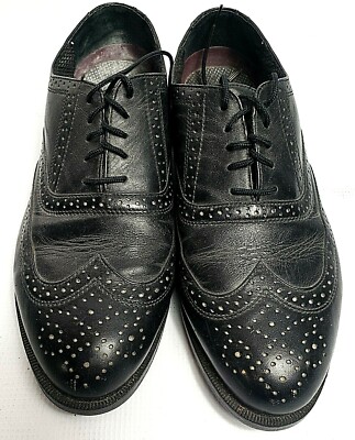 Oakton Comfort 2000 Wingtip Lace Up Oxford Shoes Mens 10D  display picture 3