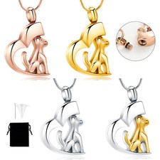 Love Puppy Urn Pendant Cremation Jewelry for Ashes Jewelry Memory Necklace Gift