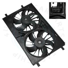 Radiator Condenser Cooling Fan Assembly For 2008-2014 Dodge Avenger Jeep Compass