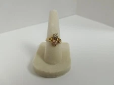 Beautiful 10k Tri-color Black Hills Gold Leaves and Grapes Ring ~ Size 6