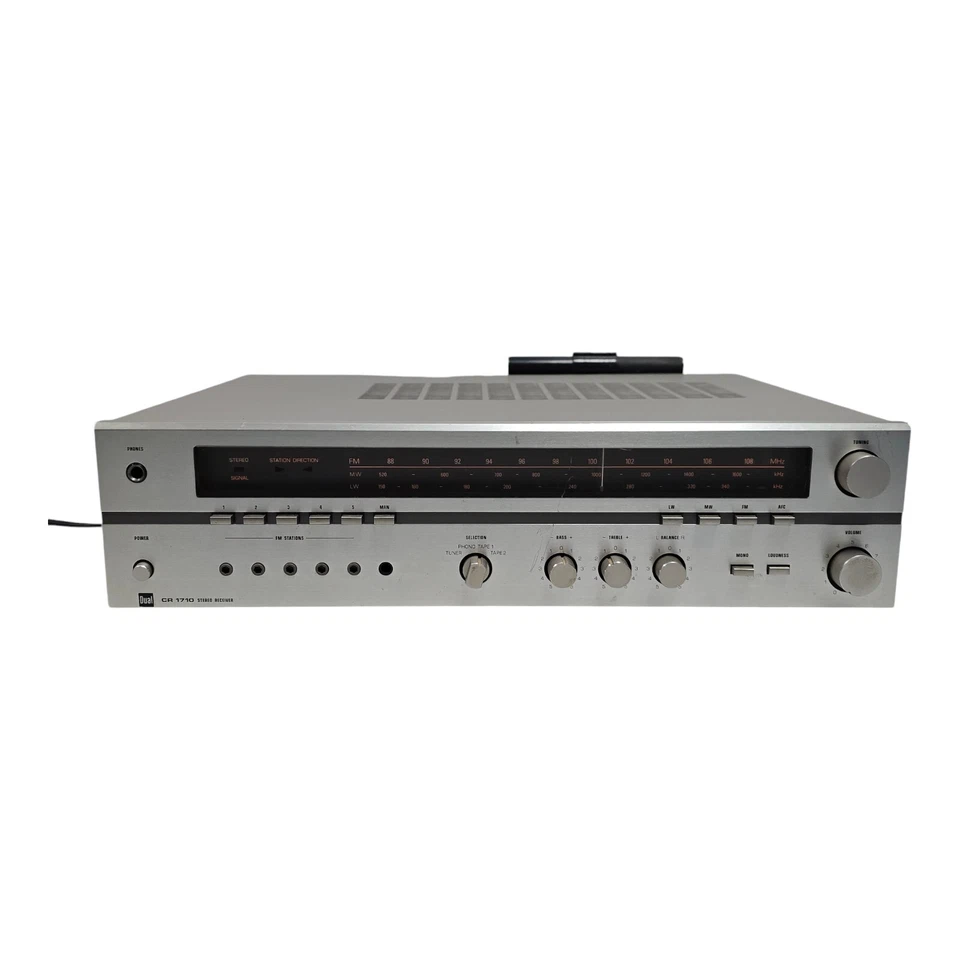 Dual CR 1710 Receiver Amplifier Tuner AM FM LW DEFEKT - Bild 2 von 4
