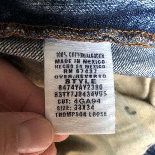 VTG Polo Jeans Co Men’s Size 33x32 Ralph Lauren Denim Thompson Loose Y2K Baggy - Picture 9 of 11
