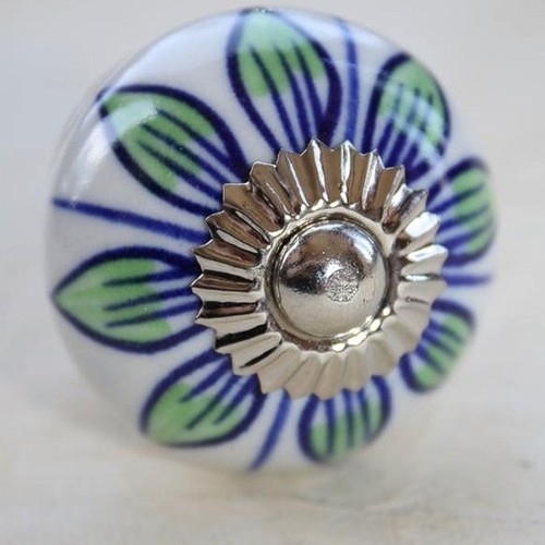 Pomo para muebles Tirador para muebles Pomos para muebles Cerámica Pomos para muebles Blanco Colorido 57 N Zw - Imagen 1 de 3