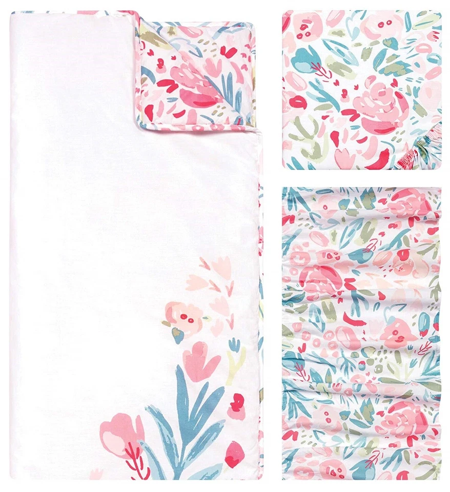 Trend Lab Pintura Floral Juego de 3 Piezas Cuna Bebé NUEVO Foto 2 de 2