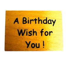 Vintage Great Impressions A Birthday Wish For You Rubber Stamp A98