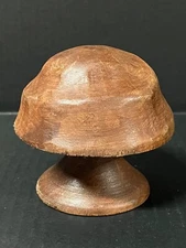 CARVED WOOD MUSHROOM PAPERMACHE MOLD