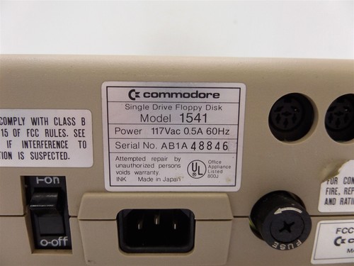 Vintage Commodore 1541 Floppy Disk Drive 5 1/4" - Afbeelding 7 van 7