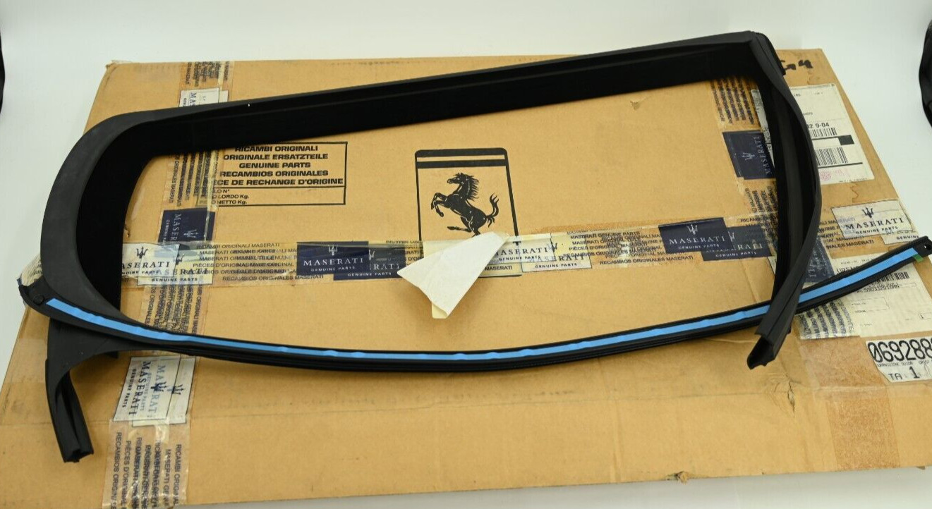 Genuine OEM Maserati Left Rear Door Glass Weather Strip P/N 69288300 NEW in Box