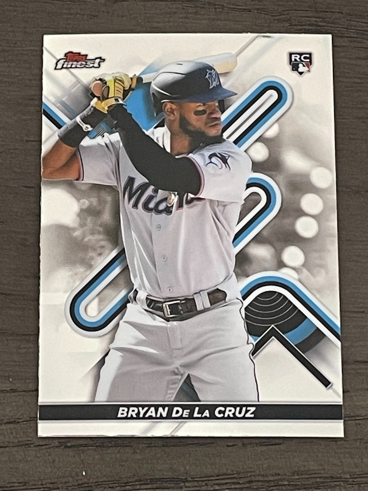 2022 Topps Finest Bryan De La Cruz Rookie #24 Miami Marlins