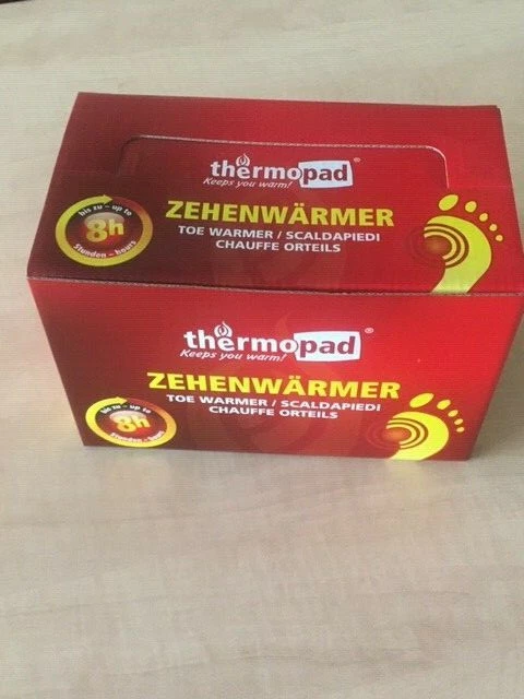 0,58€/Stk thermopad ® Zehenwärmer 30 Paar Wärmepflaster 12 h extrawarm