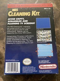 NES Cleaning Kit Nintendo CIB Mario Cover Box in Great Shape