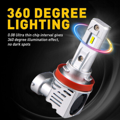 2-Pack H8 H16 H11 Fog Lamps - Ideal for Vehicles, Low-Light Conditions & Safety