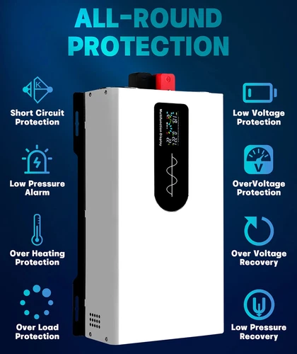 2500W 5000W Pure Sine Wave Inverter Solar Off Grid 24V to 220V 60hz US Socket - Picture 10 of 21