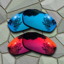 Sky Blue Violet Red Lenses Replacement For-Costa Del Mar Brine Polarized