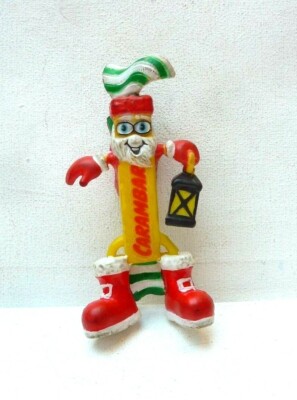 VINTAGE TOY CARAMBAR FIGURINE SANTA ADVERTISING SOFT PVC STYLE PLASTOY
