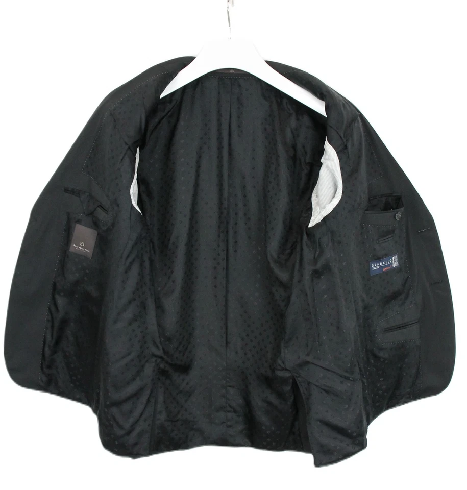 HUGO BOSS Howard/Court Blazer Men's US 42 Wool Super 150's Striped Formal Lined - Image 4 of 4