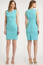 NWT Elie Tahari Ginger Blue Sleveless Dress 10
