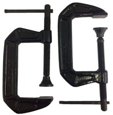 3'' G CLAMP X 2 DROP FORGED STEEL G CLAMP NEW RDGTOOLS
