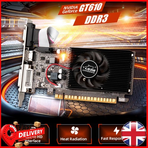GT610 Display Card Replacement 1GB Graphics Video Card for Computer Desktop Game