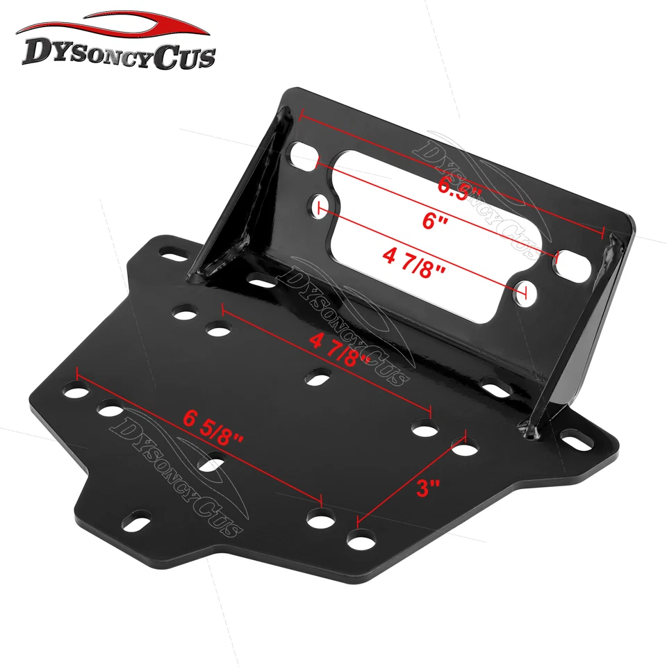 UTV Winch Mounting Plate Bracket Kit Fit Can-Am Maverick 1000R & Turbo 2013-2018 — 第 3/4 张图片