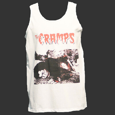 The Cramps Punk Rock Psychobilly T-SHIRT vest top unisex white S-2XL