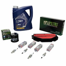 Wartung Set für Suzuki GSR 750 GSR750 11-17 Öl 4L Luftfilter Ölfilter Zündkerzen
