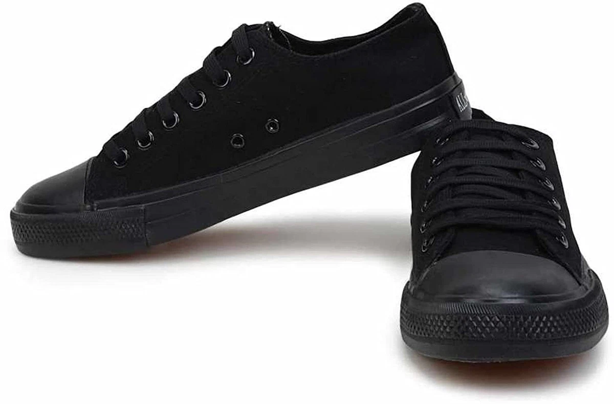 Unisex Mens Black Canvas Shoes at Rs 170/pair in New Delhi | ID: 26330241655