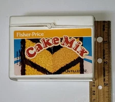 Vintage Fisher Price Fun With Food Duncan Hines Yellow Cake Container Toy