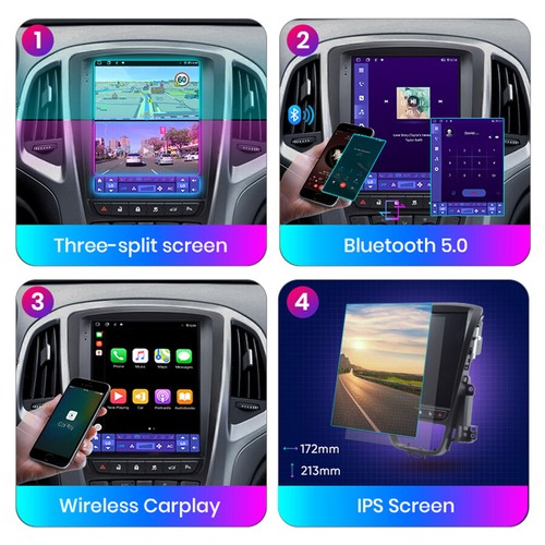 9.7" Android 12 Autoradio GPS Navi WiFi Apple Carplay Für Opel Astra J 2009-2015 - Bild 6 von 8