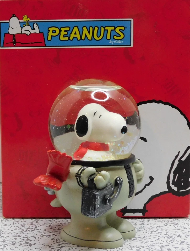 Figura Mini Globo Peanuts Snoopy Astronaut Westland Difícil de Encontrar Sin usar, en Caja Foto 3 de 4