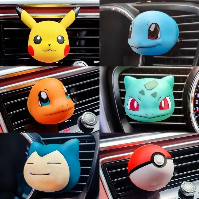 Athentic Pokemon Big Face Car Air freshener Room Diffuser Pikachu Monster  Ball