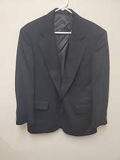 Jos A Bank Men's Pure 100 CASHMERE Blazer Jacket Coat Black 42 Regular  30303