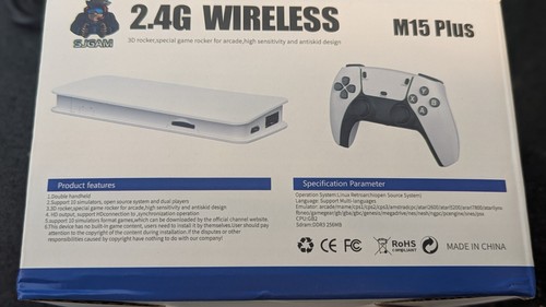 🔥New🔥 SJGAM M15 Plus 2.4G Wireless Retro HD Game Emulator Two Controllers - Picture 16 of 16