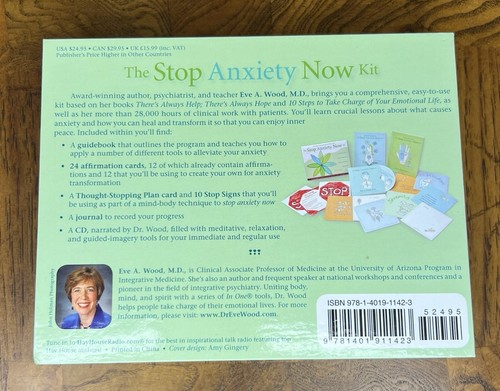 New STOP ANXIETY NOW KIT: A POWERFUL PROGRAM OF NINE By Eve A. Wood MD - Foto 2 di 3