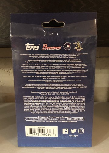 2020 Topps Bowman Platinum Baseball Trading Cards Hanger Box Sealed MLB - Picture 2 of 4