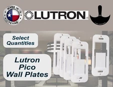 White Lutron Pico Wallplate Brackets for Wireless Lutron Pico Remote