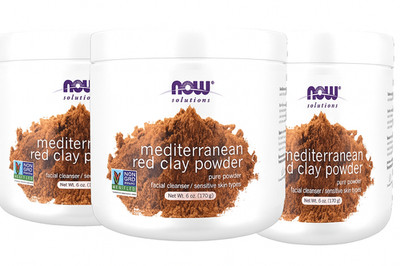 3 x NOW FOODS Mediterranean Red Clay Powder 6 oz, Clearance for Best By 06/2026