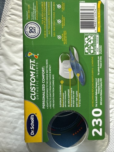 Dr. Scholl CUSTOM FIT CF230 ORTHESENEINLAGEN SCHUHEINLAGEN Neu Original - Bild 3 von 3