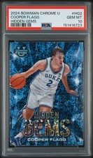 2024 BOWMAN CHROME UNIVERSITY HIDDEN GEMS HG2 COOPER FLAGG PSA 10