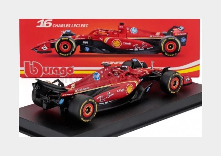 BURAGO 18-36843-L-MONACO FERRARI - F1 SF-24 TEAM SCUDERIA FERRARI N 16 WINNER MO - Immagine 2 di 2