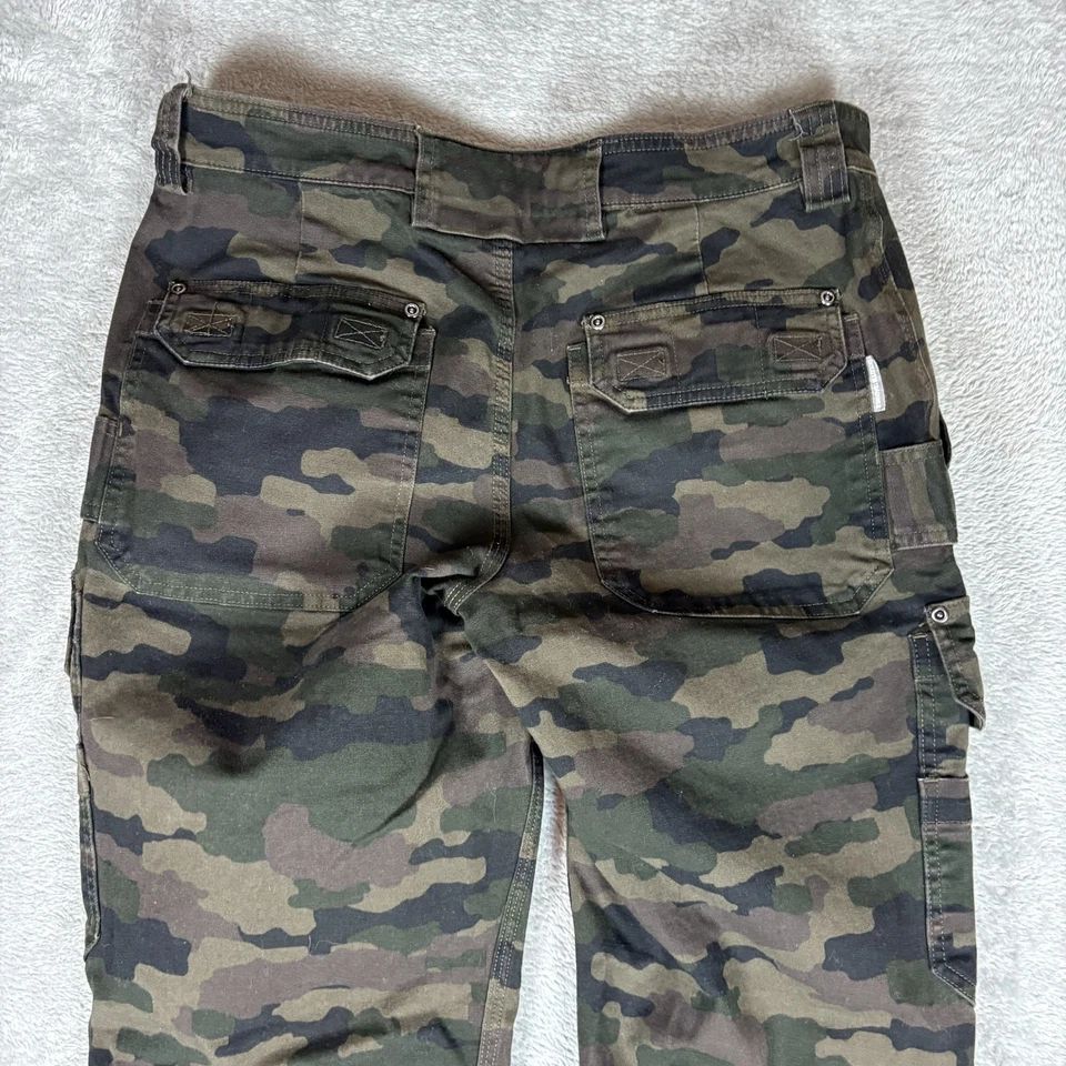 Pantalones de manguera contra incendios Duluth Trading Flex para hombre 34x32 (se adapta a 34x30) camuflaje carpintero Foto 4 de 4