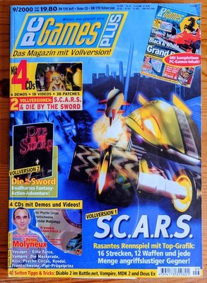 PC GAMES PLUS 9/2000 - 4 CDs - S.C.A.R.S. / DIE BY THE SWORD