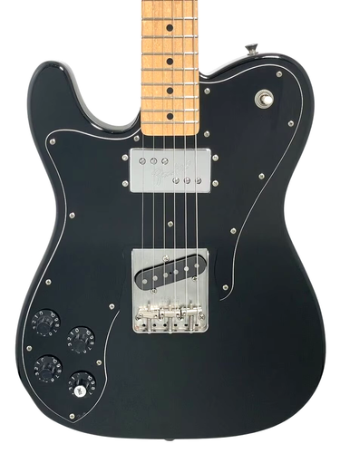 Chitarra Sinistra Personalizzata Fender Japan Telecaster TC72 Nera Made in Japan