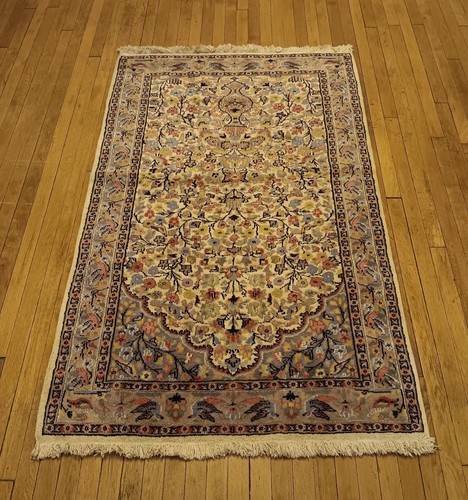 Oriental Kashmiri Kashmir Handmade Handknotted Vintage Rug Pair of Rugs - Afbeelding 4 van 23