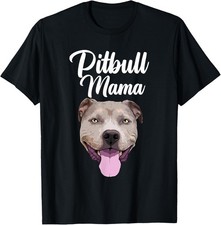 Maglietta unisex Cool Pitbull mamma per donna mamma pitbull proprietario cane amante regalo