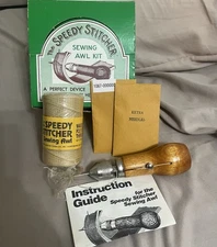 The Speedy Stitcher T110 Wood Diamond Point Sewing Awl Kit 4-3/4 L in.